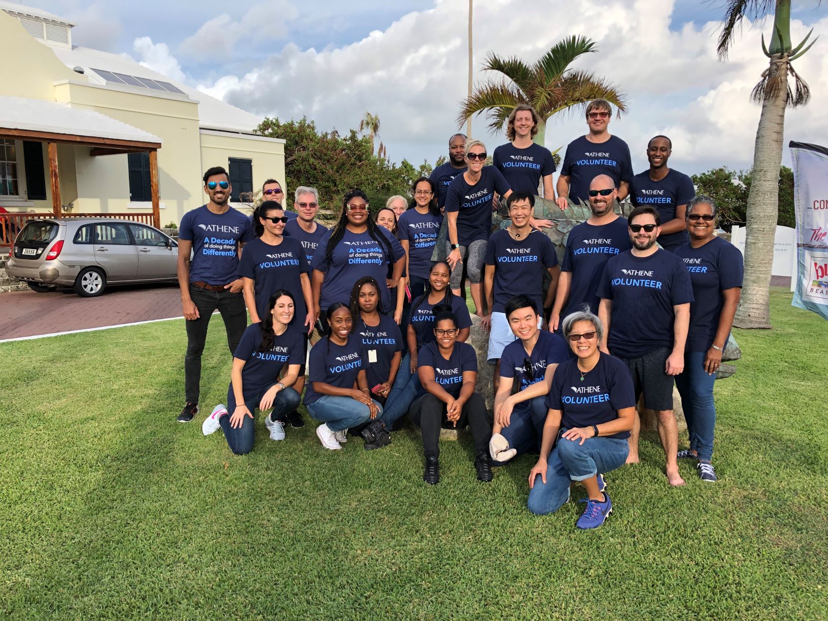 Employees celebrate Athene's anniversary in Bermuda